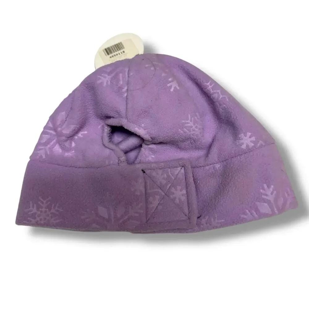 Swany Girls‎ Hat 3 4 5 6 Fleece Beanie Purple Embossed Finger Paints NEW